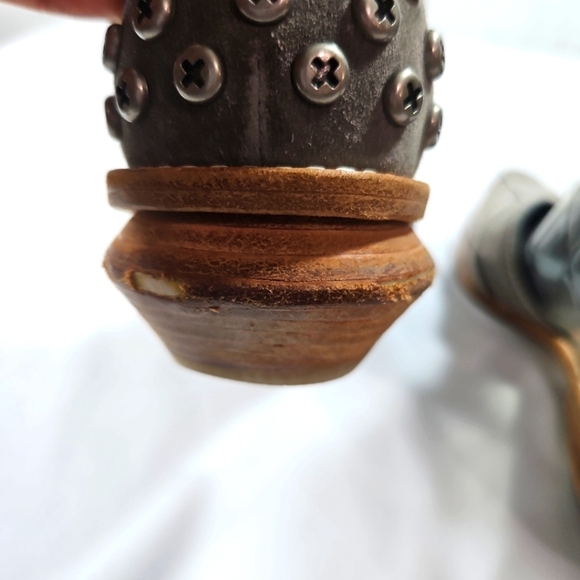 Alexander Wang Gray Studded Ankle Strap Gladiator Sandals Size 37 - Picture 7 of 8